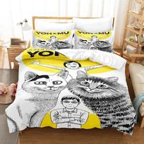3D Printed Junji Ito Manga Bedding Set Twin Queen Size Duvet Cover Pillowcase for Boys Girls Kids Adult Home 70x133cm 2pcs