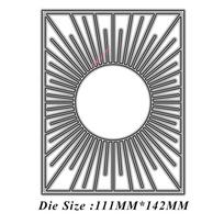 Metal Carbon Steel Die-Cutting Mold - 5893 Background Frame DIY, November 2023 111*142mm, 38g/set