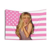 Sabrina Carpenter Inspired Wall Tapestry Music Fan Art Decor Stylish Home Background for Bedroom Living Room 74x94cm(29x37in)