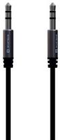 Evelatus EAX01 Pro Ilgalaikis Pynimas Laidas 1m Ausinių Kištukas Kabelis 3,5 mm vyras į 3,5 mm 2-linijos Juodas