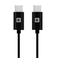 Evelatus TPC03 Patvarus TPE USB į USB-C (Type-C) Greitas 3.1A Duomenų ir Įkrovimo Kabelis 1m Juodas
