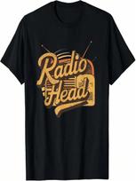 Retro Vintage Radio Head T-Shirt S įvairiaspalvis