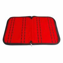 20 Slot Portable Watch Strap Organizer Multi-function Leather Watch Travel Case Pouch Display Case Black Red Watch Storage Bag