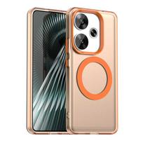 For POCO F6 F6 Pro  Slim Dropproof Shockproof Anti-Fingerprint Magnetic Matte Phone Case For POCO F6 Pro oranžinė