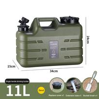 11/12/18.5L Large Capacity Outdoor Water Bucket Portable Driving Wateater Tank Water Container with Faucet for Camping Picnic
