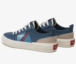 Pepe Jeans Allen Falg Trampki Niebieskie Niskie Sznurowane 40 Awe