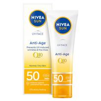 Nivea Sun Anti-Age Q10 Przeciwzmarszczkowy Krem Spf 50 Do Twarzy 50Ml