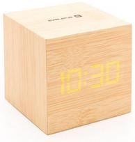 Stalinis kvarcinis laikrodis Evelatus Multifunctional Clock EMC02, ruda sp./aukso sp., 15 cm x 15 cm
