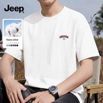 JEEP Unisex Premium Heavyweight Cotton Short Sleeve T-Shirt L