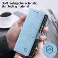 Wallet Phone Case For Samsung Galaxy Z Fold 6 5 Card Holder Stand Shockproof Cloudy  PU Leather Cover For Z Fold 3 4 Funda For Galaxy Z Fold5 dangaus mėlyna spalva