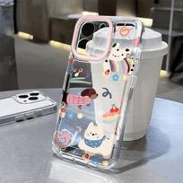 Clear Transparent Silicone Case for iPhone 16 15 14 13 12 11 Pro Max Luxury Ultra Thin Case for iPhone 14 Plus Mini Protection iPhone 16 Pro Max