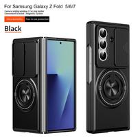 case for Samsung Z FOLD 7 Shock Proof tough shell With Holder Kickstand Camera sliding window protective case plain Shock Proof Galaxy Z Fold7 juoda