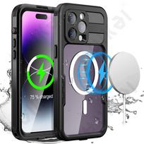 Case For iPhone 14 Pro Max Plus Waterproof Case MagSafe Shockproof with Screen Protector and Magnetic IP68 Protective Cover iPhone 14 Plus
