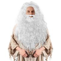 Dumbledoro Cosplay Perukas Sintetiniai Plaukai Helovinas Mokykla Gandalfas Burtininko Kostiumo Perukas Vyras Albus Ilgas Banguotas Žilas Barzdos Perukai Vyrams balta