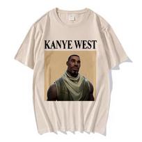 Juokingi Kanye West Memų Marškinėliai MOTERIMS Vintažinio Hip Hop Rap Stiliaus Marškinėliai Moteriški Trumpomis Rankovėmis Marškinėliai Streetwear S