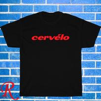 Cervelo Dviračio Logotipas Juoda Pilka Tamsiai Mėlyna Dydis S-3XL Unisex Marškinėliai 2XL