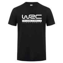 2025 new model World Rally Championship WRC T Shirts Fashion Men Summer Short Sve Mans T Shirt Printed Round Neck Loose C S black
