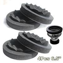 6.5  4Pc Door Speaker Bass Ring Foam Woofer Pad Noise Sound Insulation Cotton Us