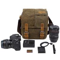 Vintage Canvas Photography Shoulder Bag Sling Slr Camera Carrying Case Small Travel Bags For Nikon Sony Canon ruda
