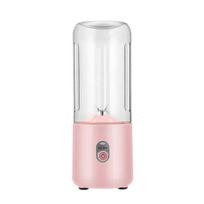500 ml nešiojamas trintuvas su 6 peiliais USB įkraunamas šviežių vaisių sulčių maišytuvas elektrinis kokteilių puodelis mielas blenderis Smoothie Ice Cru rožinė