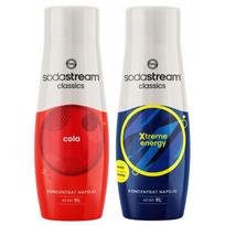 SODASTREAM Koncentratų rinkinys prisotintuvui 2x COLA sirupas + ENERGETINIS GĖRIMAS