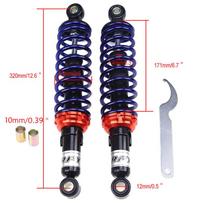 320mm 12.5  Universalus Motociklo Oro Amortizatorius Galinė Pakaba Motoroleris Keturratis Keturratis Krosinis Dviratis