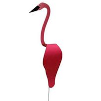 Flamingo ornamentas Orui atsparus tikroviškas geležies sūkurys paukščio flamingo statulos sodo dekoravimas raudona