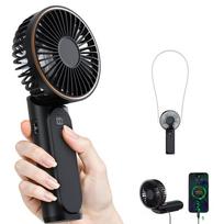TUNISE Rankinis ventiliatorius, Nešiojamas ventiliatorius su 4000 mAh, Rankinis ventiliatorius su