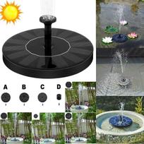 16 cm mini saulės fontanas baseinas tvenkinys krioklys saulės fontanas sodo apdaila lauko paukščių vonia saulės energija varomas fontanas plūduriuojantis vanduo juoda