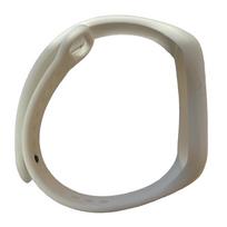 iWear universalus silikoninis dirželis išmaniųjų apyrankių modeliams - SM6 SM7 SM8 / Xiaomi Mi Band 5 6 7 Baltas