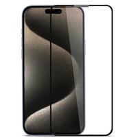 Evelatus viso dangčio 2.5D stiklas, skirtas Apple iPhone 15 Pro Max Anti-Static / Japan Glue