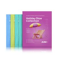 AIMX Lakštinių kaukių rinkinys „Holiday Glow Collection“, 4 vnt.