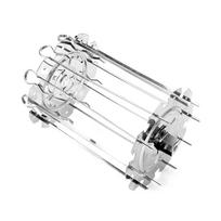 Rotisserie-Style Baking Cage Kitchen Grilling Tool Rotating BBQ Cage Rotating Grill Skewers Set Stainless Steel Material 1