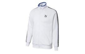 PUMA striukės vyriškos baltos su stovinčia apykakle vidutinio stiliaus kitos 598135-02 M