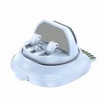 Phone Holder For Car 360 Degree Rotating Automobile Bracket Dashboard Cell Phone Holder With Parking Number Plate For Road Trips mėlyna