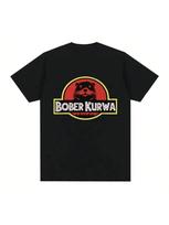 Bober Kurwa Bobr Funny Meme Graphic T-Shirt 's  Fashion Hip Hop Short Sleeve Loose T-Shirts 100% Cotton Cozy T Shirts S įvairiaspalvis