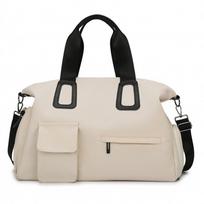 Large Capacity Travel Duffle Bag Carry On Luggage Handbag Fashion Fitness Gym Bag  Sports smėlis