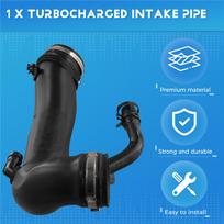 Stabili turbokompresoriaus įsiurbimo žarna Įsiurbiamo oro žarna 9834735780 Citroen DS5 DS6 200P juoda