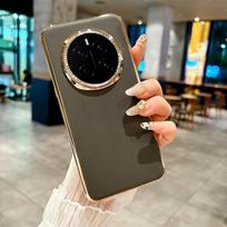 For Honor Magic 7 7 Pro Large Hole Plating Textured Lens Ring Drop & Fingerprint Resistant Phone Case For Magic 7 pilka
