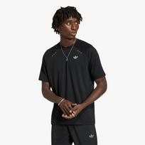 adidas Tech Trefoil Essentials Polyester T-Shirt Black - Dydis S (KH3016 Marškinėliai)
