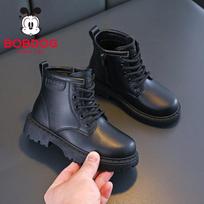 BOBDOG Kids' Winter Warm Plush-Lined Martin Boots 33 juoda