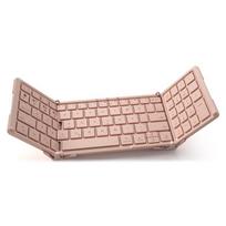 B.O.W HB166 Foldable Wireless Bluetooth Keyboard, 79 Keys, Office Mini Keyboard, Pink rožinė