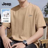 JEEP Men's Loose Fit Cotton Short-Sleeve T-Shirt L