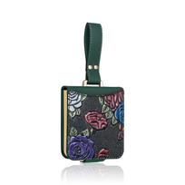 VIETAO Compatible With Galaxy Z Flip 7/6/5/4/3 Case With Card Slots, 3D Relief Painting PU Leather Phone Case With Wrist Strap Galaxy Z Flip6