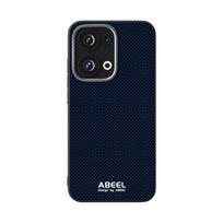 For Oppo Reno 13 Case Shockproof Slim Rigid Alloy Lens Magnetic Suction Carbon Fiber Ecology Leather Case Cover Anti-Fingerprint Pc + tpu&OPPO Reno13 mėlyna