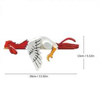 Funny Chicken Figurine New Arrival Farmhouse Style Fence Decor for Garden Yard Ornament