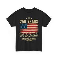 250 Years American Flag 250th Anniversary USA Patriotic Retro Unisex TShirt Unisex T-Shirt L