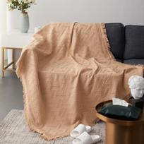 Vienos spalvos smėlio išleidimo keturių sezonų medvilninis pledas sofos užvalkalas rankšluostis daugiafunkcis siūlų pledas 130*180cm beige