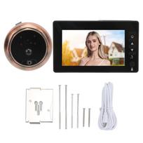 4.5in 2MP Smart Video Doorbell Peephole Viewer 170 Degree Wide Angle Infrared Night Vision 6 Tones