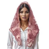 Mantilla Šydas Lotyniškos Mišių Galvos Skara Nėrinių Gėlių Šydas Šalis Ispaniškas Galvos Apdangalas Katalikų Koplyčiai Vestuvėms Nuotakos Šydas 8